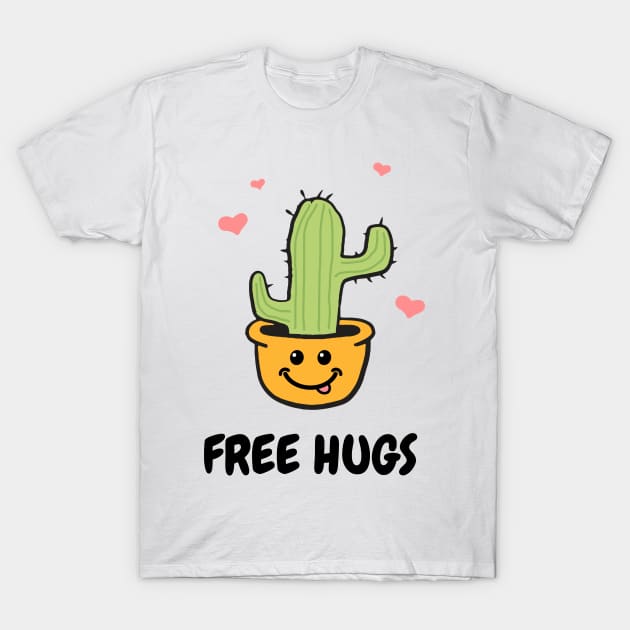 Cactus Funny Quote Illustrations T-Shirt by Sizzlinks